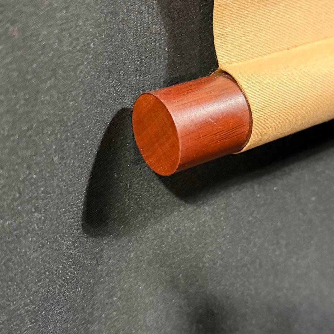 K13 村山静苑 「紅白梅」 掛軸 日本画 絹本 共箱 - メルカリ