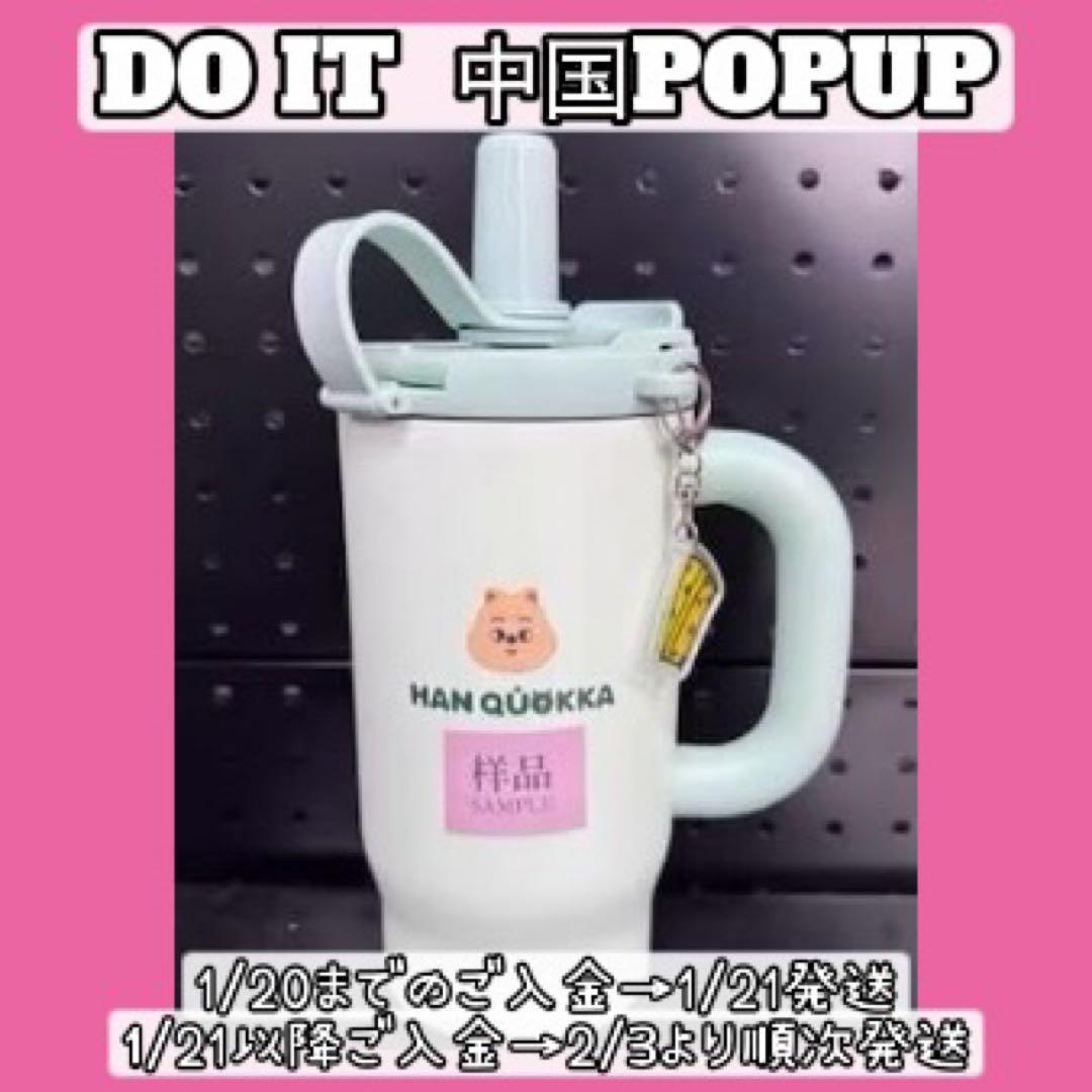 straykids 中国　POPUP SKZOOタンブラー　ハン　ハンクオッカ 💖 STRAY KIDS DO IT Pop Up Store in Beijing SKZOO Tumbler 860ml