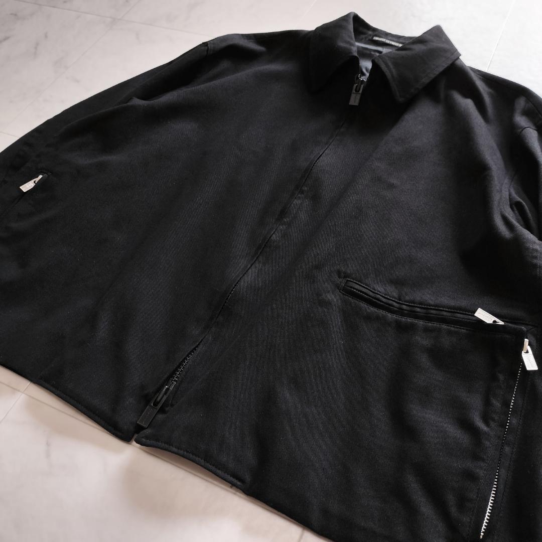 ワイズフォーメン 24SS 短丈ジップブルゾン 2 M~L ブラック ショート丈