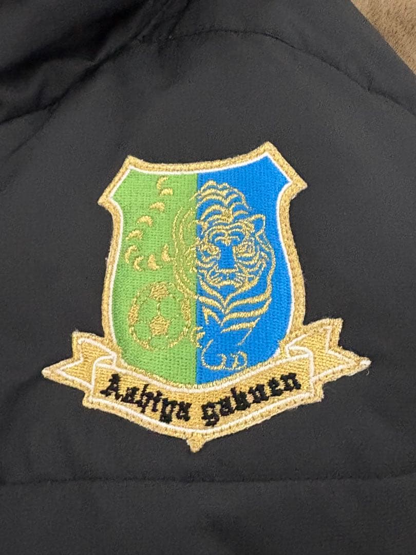 芦屋学園ATHLETA ベンチコート 黒/緑 フード付き - メルカリ