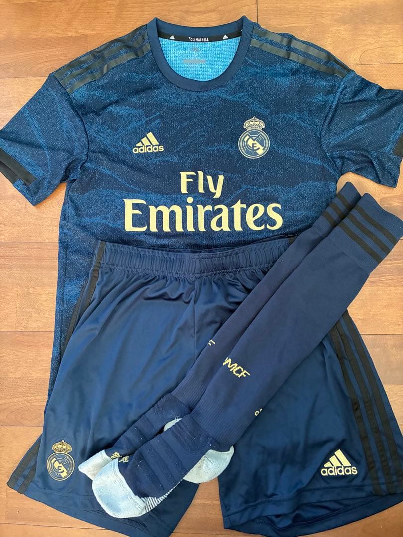 Real Madrid ユニフォームセット ネイビー adidas Real Madrid 25/26 Away Jersey - Blue | Free Shipping with