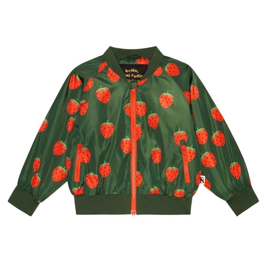 Mini Rodini Strawberries Baseball Jacket - メルカリ
