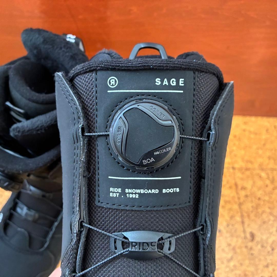 RIDE SAGE 25-26 レディース BOA スノボブーツ 24.5cm