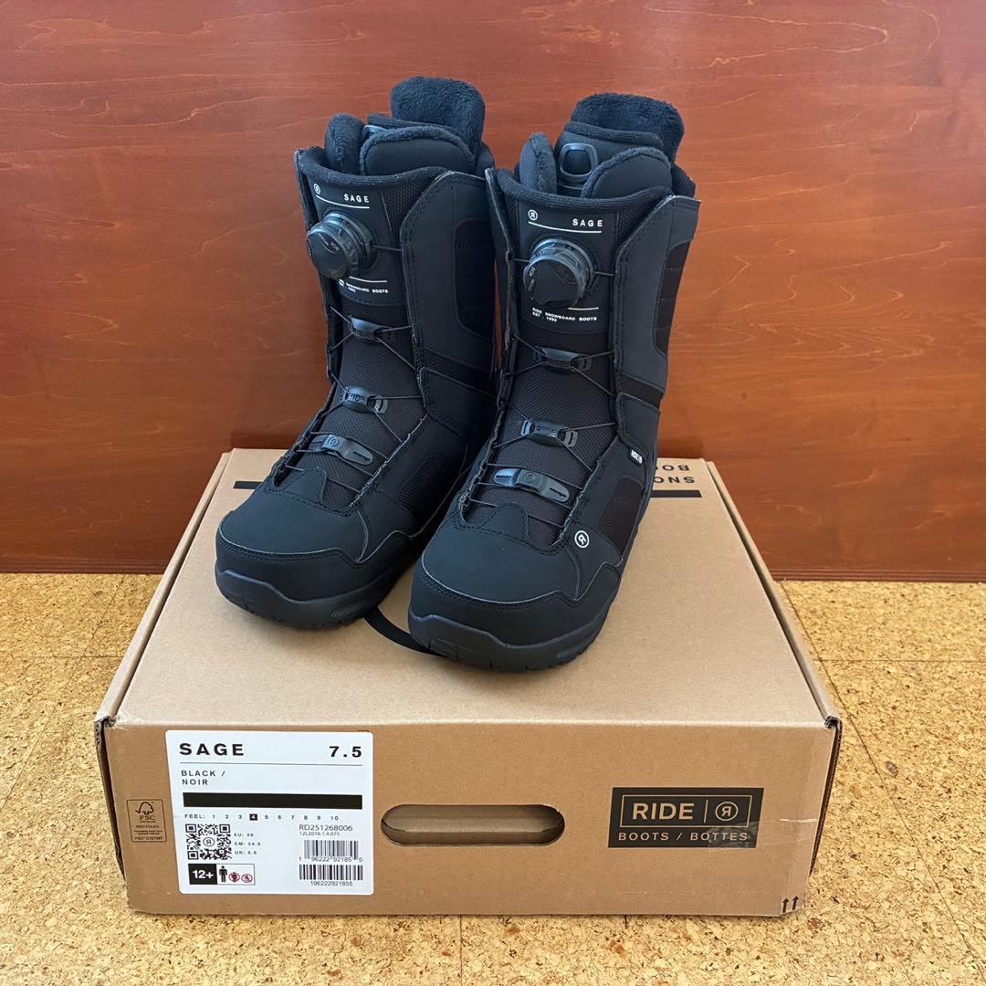 RIDE SAGE 25-26 レディース BOA スノボブーツ 24.5cm