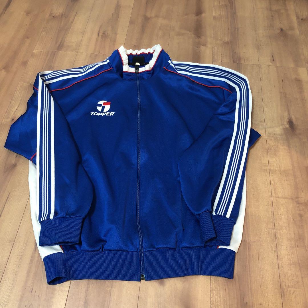 美品 TOPPER トッパー ジャージ 上下 セット「L」紺 ネイビー 美品