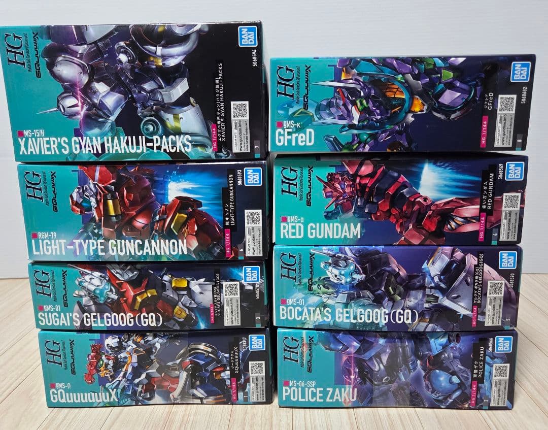HG 1/144 GQuuuuuuX ジークアクス 8体　まとめ売り