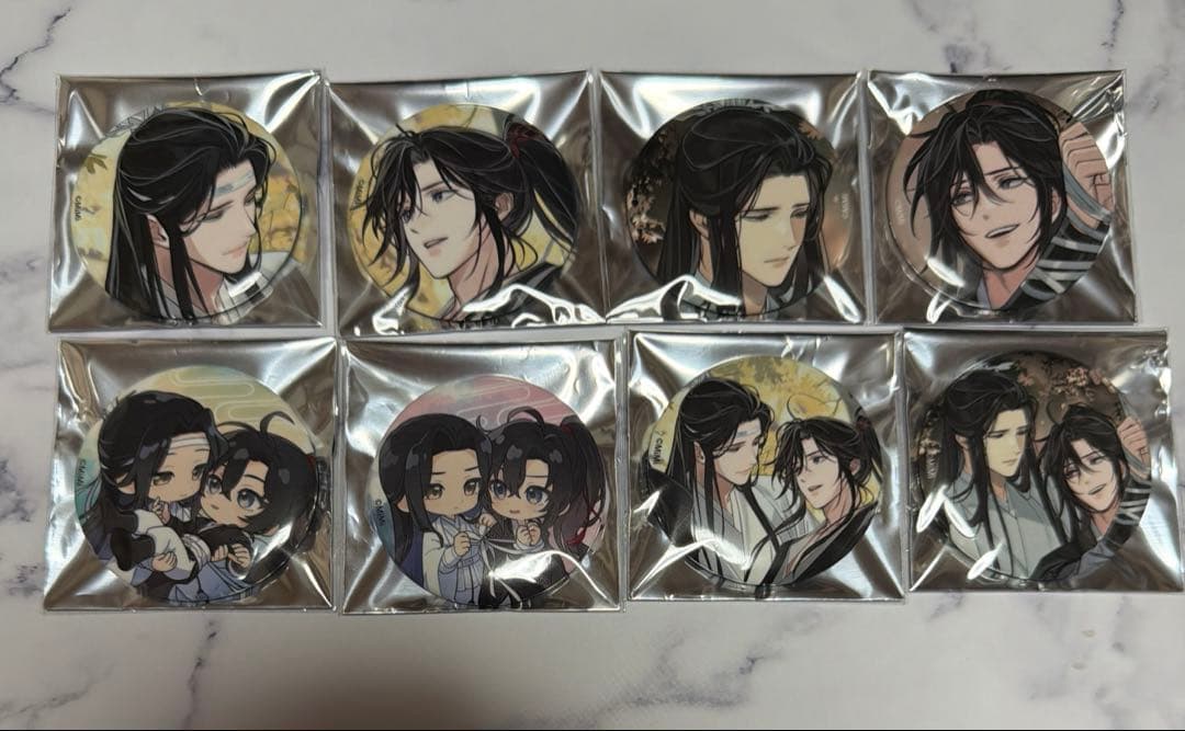 魔道祖師 缶バッジ アニメイト 全8種セット 忘羨 - メルカリ