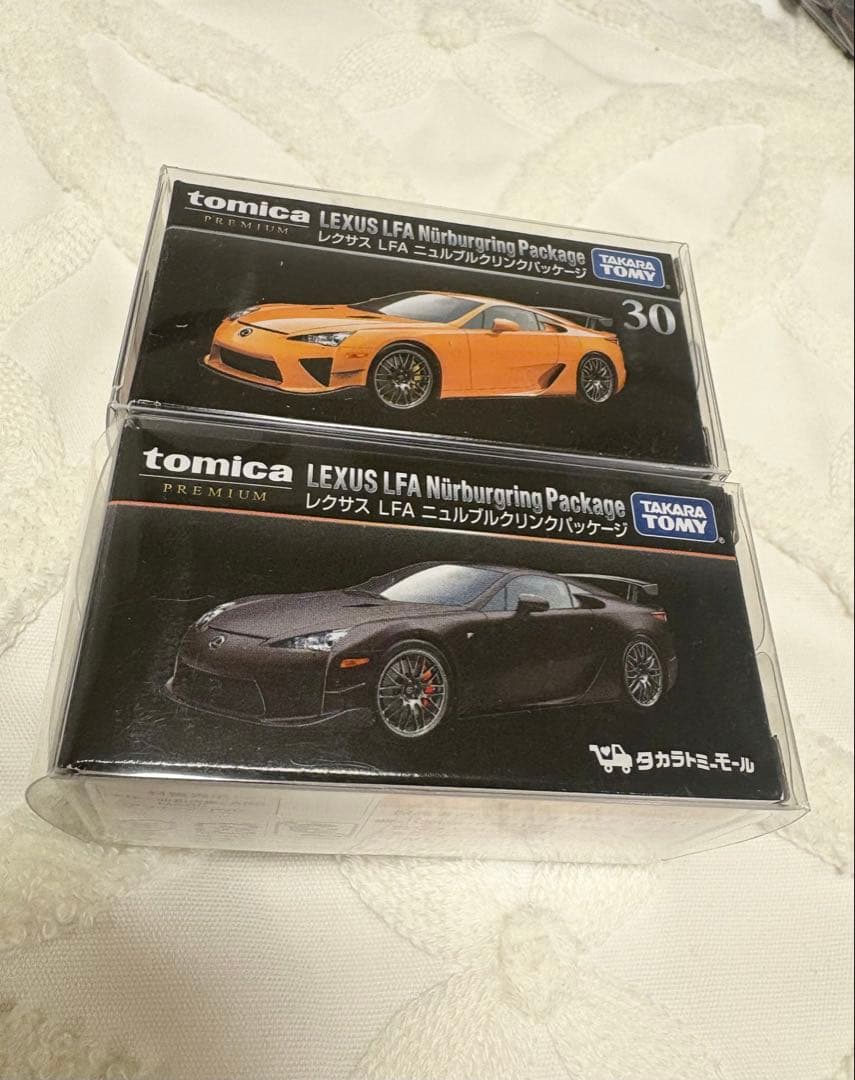 【新品未使用】トミカプレミアム レクサスLFAニュルブルクリンクパッケージ2種