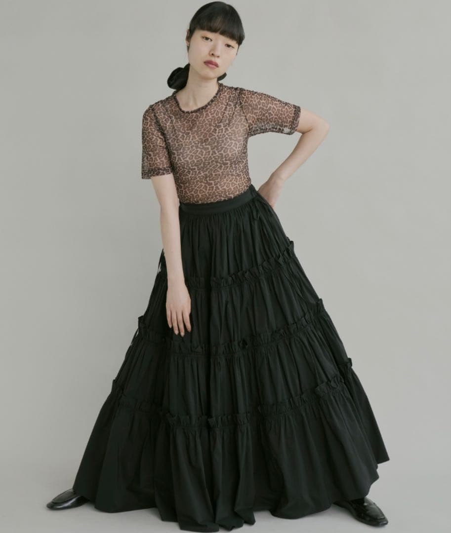 1/9夜削除します】新品タグ付きPERNA（ペルナ） フリルティアード