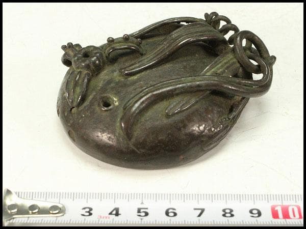 古銅 石草花 水滴 文房四宝(K-YC534) 0856df99520968b3a8868b4f587174