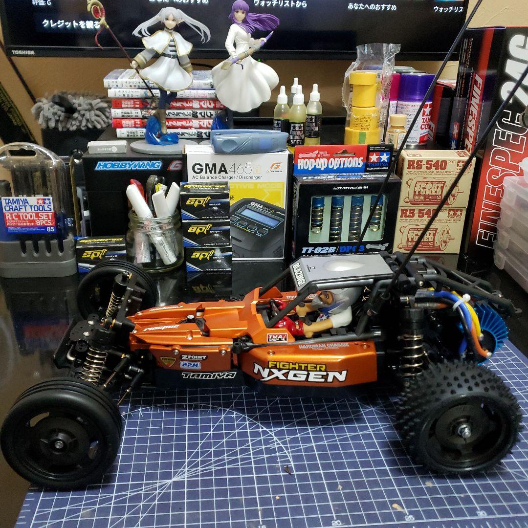 タミヤ 2025 DT04 ファイターネクスジェン カスタム ブラシレスセット②