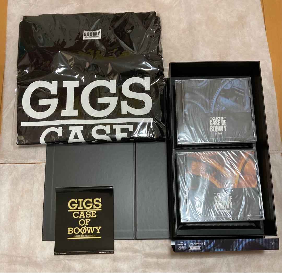 CASE OF BOØWY 4枚組CD + 限定Tシャツ（未開封）+ステッカー
