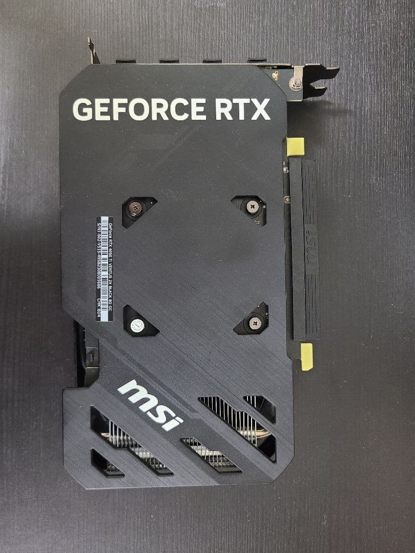 【備品】GeForce RTX 4060 Ti VENTUS 2X 8G OC Amazon | MSI Geforce RTX 4060 Ti Ventus 2X ブラック 8G Oc