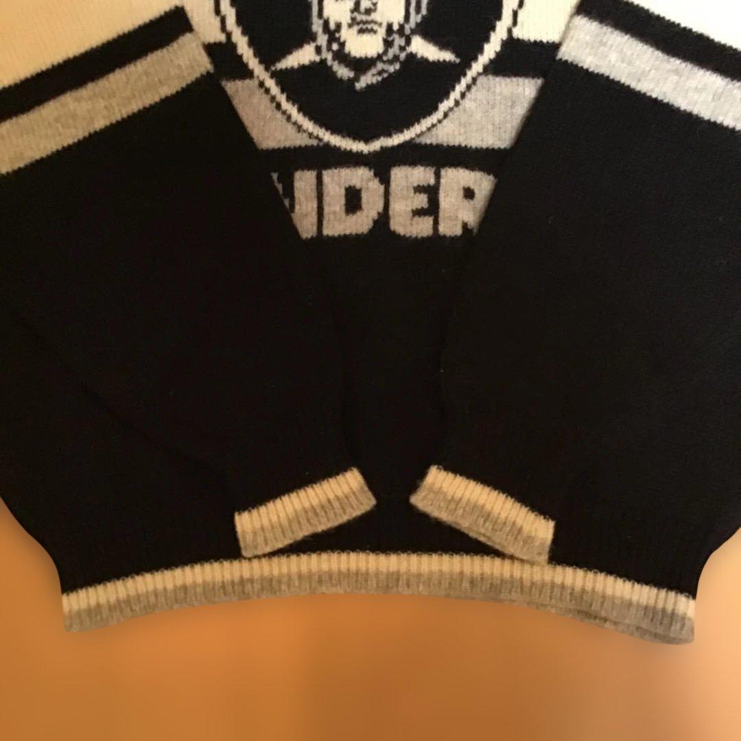 新品NFL RAIDERS オフィシャルセーター wool 100% サイズF