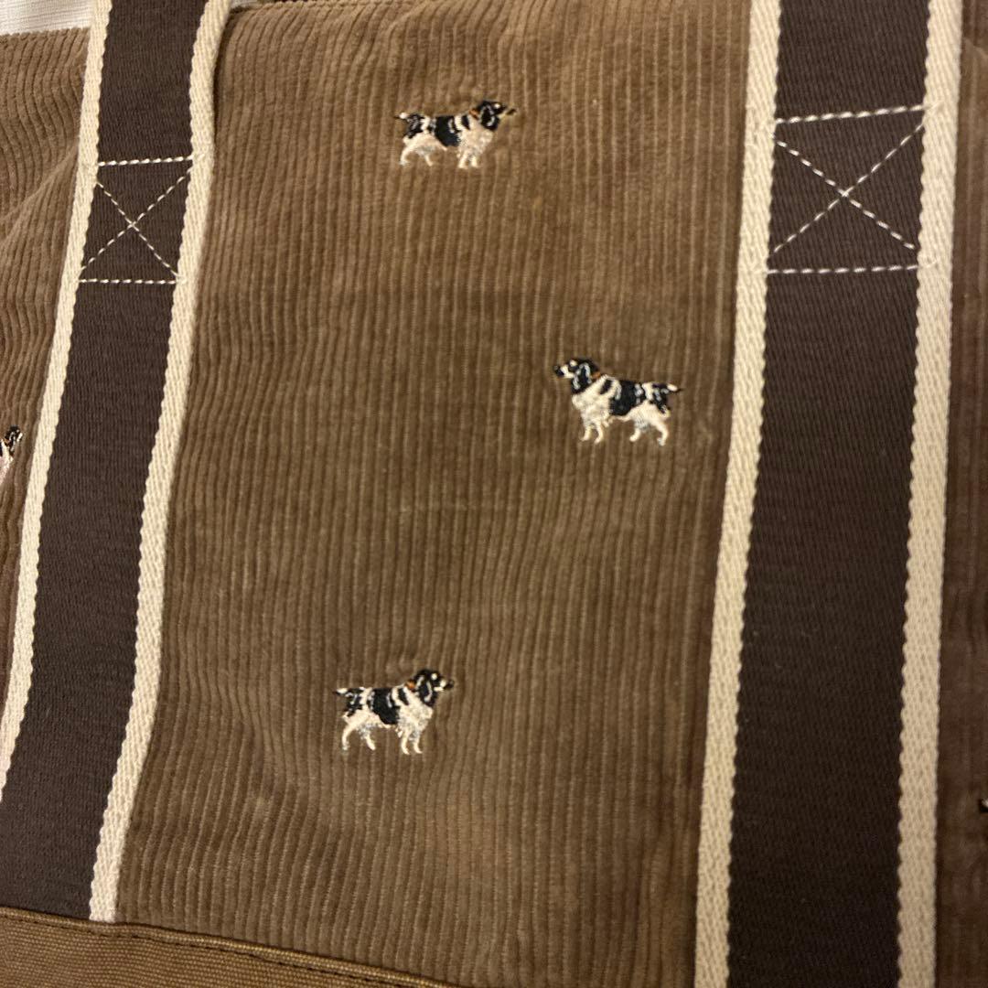入手困難 L.L.Bean トートバッグ 犬柄 刺繍 大容量