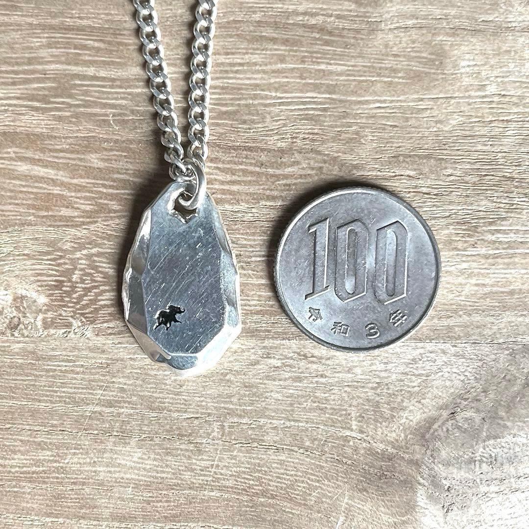 HUNTING WORLD タタキ ワンポイント SILVER ネックレス