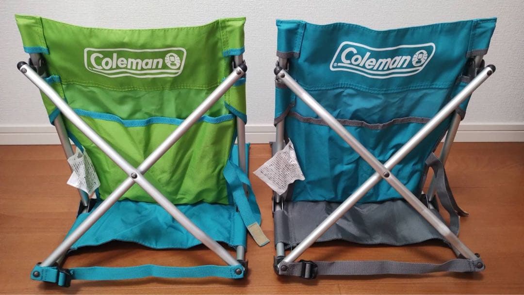 2脚セット】Coleman コンパクトグランドチェア(SKY & LIME) - メルカリ