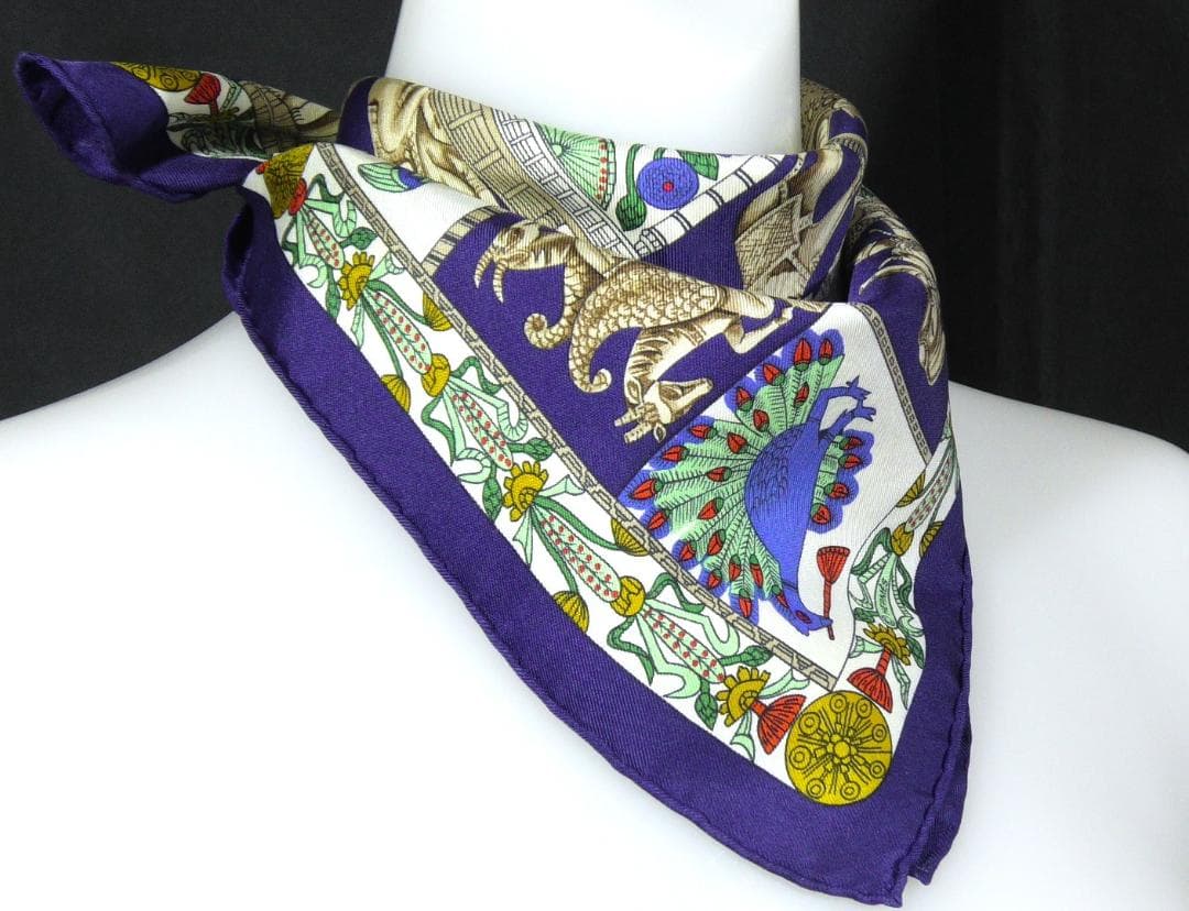 極美品 HERMES エルメス スカーフ カレ40 D449 - メルカリ