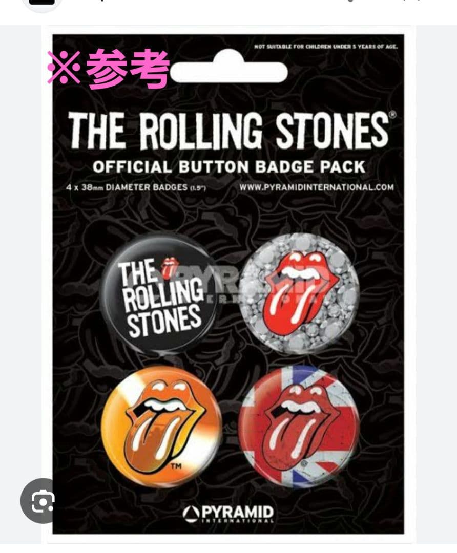 the rolling stones ローリングストーンズ 缶バッジ 4個セット - メルカリ