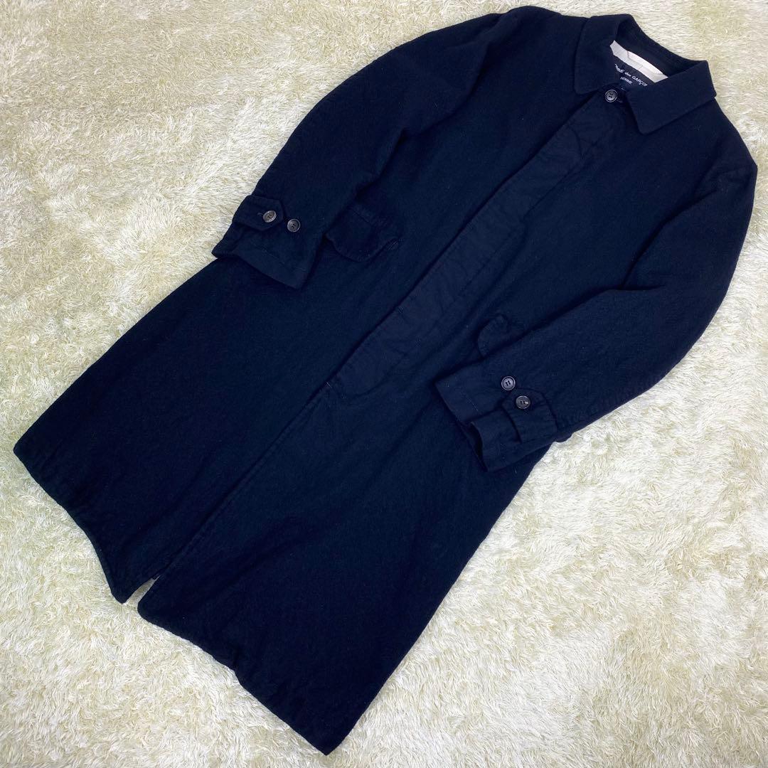 超希少】20AWコムデギャルソンオム ウール縮絨 バルマカーンコート