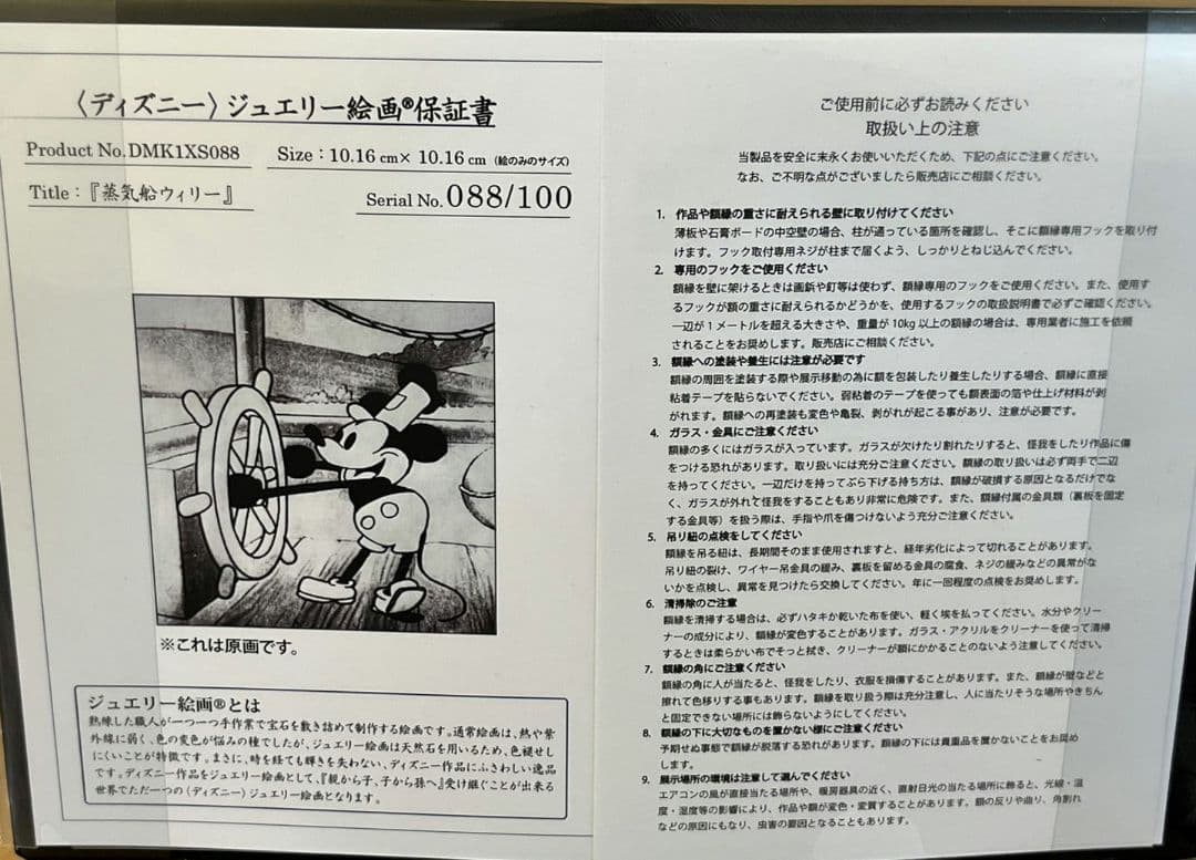 限定品 Disney ディズニー ジュエリー絵画