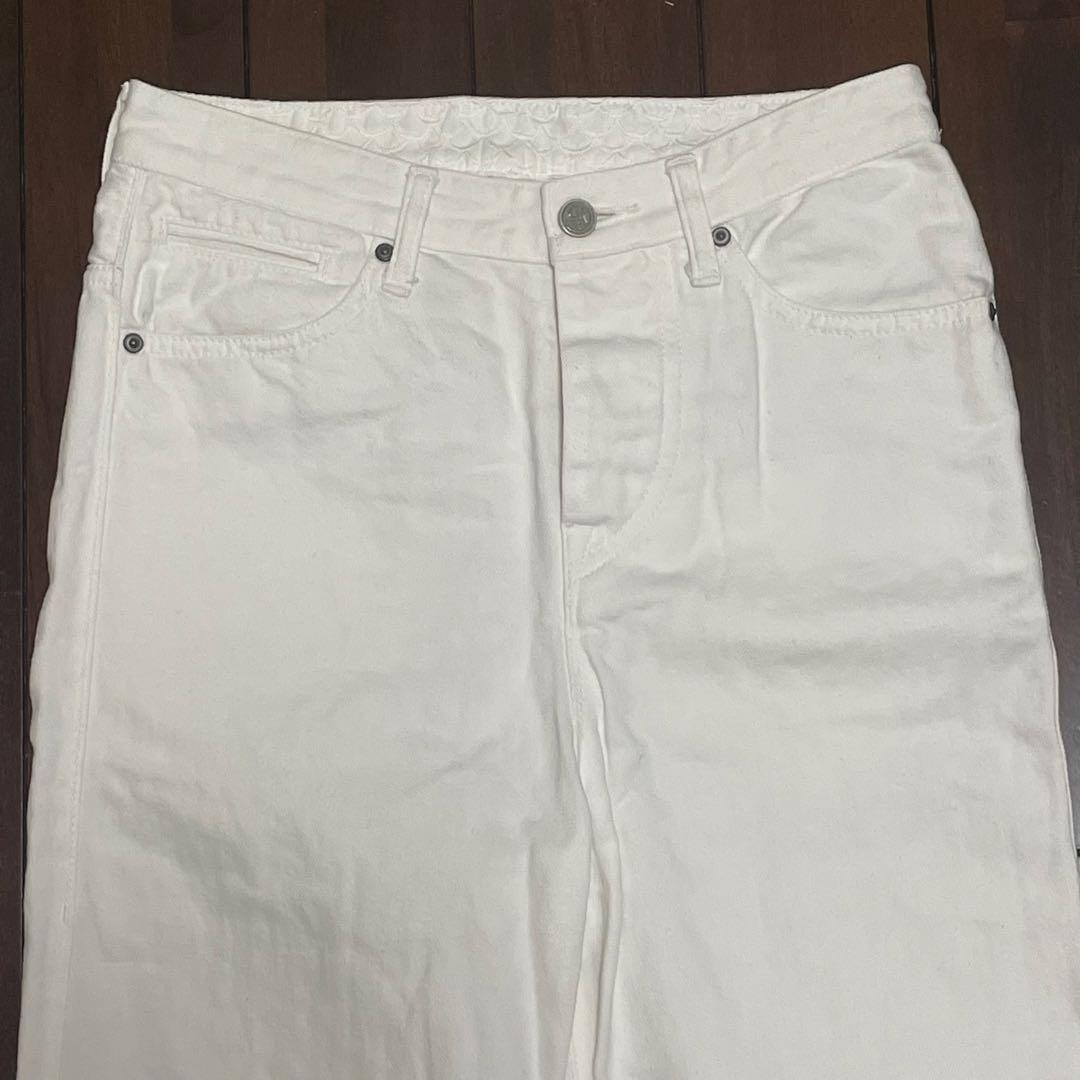 極美品✨リネン✨ミナペルホネン always ロールアップ デニム ホワイト