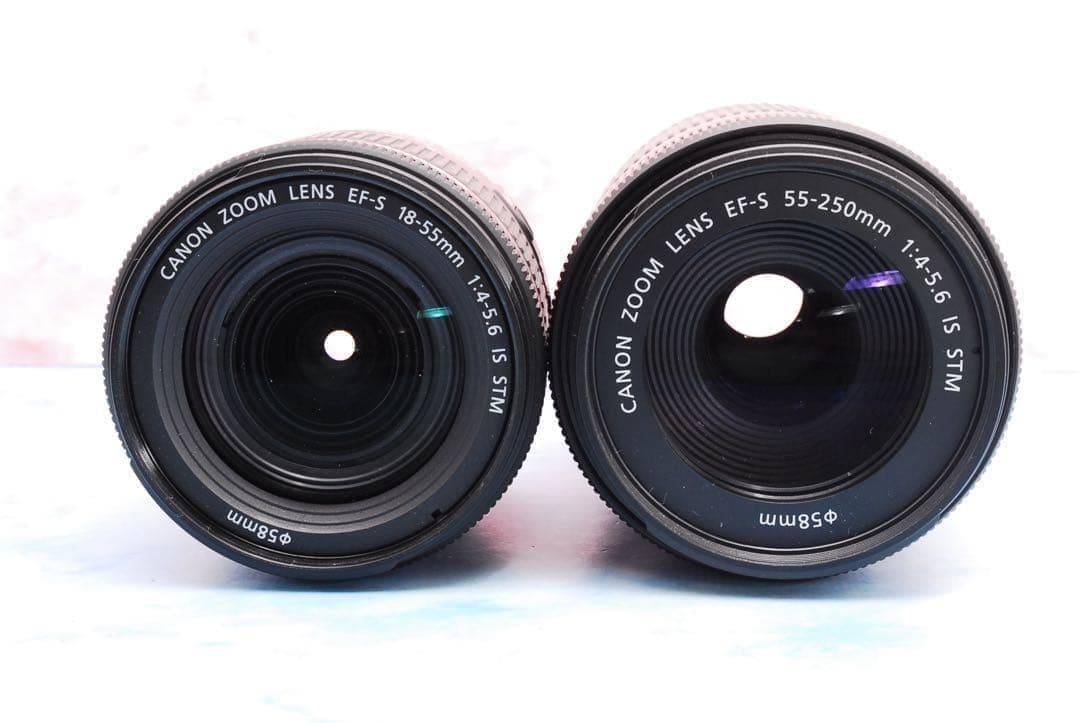 キャノン Kiss X10☆一眼レフカメラ☆スマホ転送OK☆高性能Wレンズ