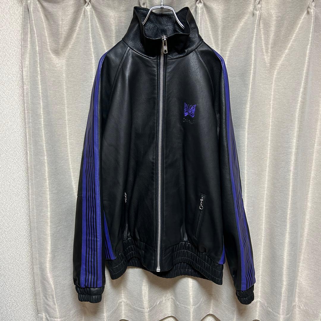 Schott × needles レザー トラックジャケット - メルカリ