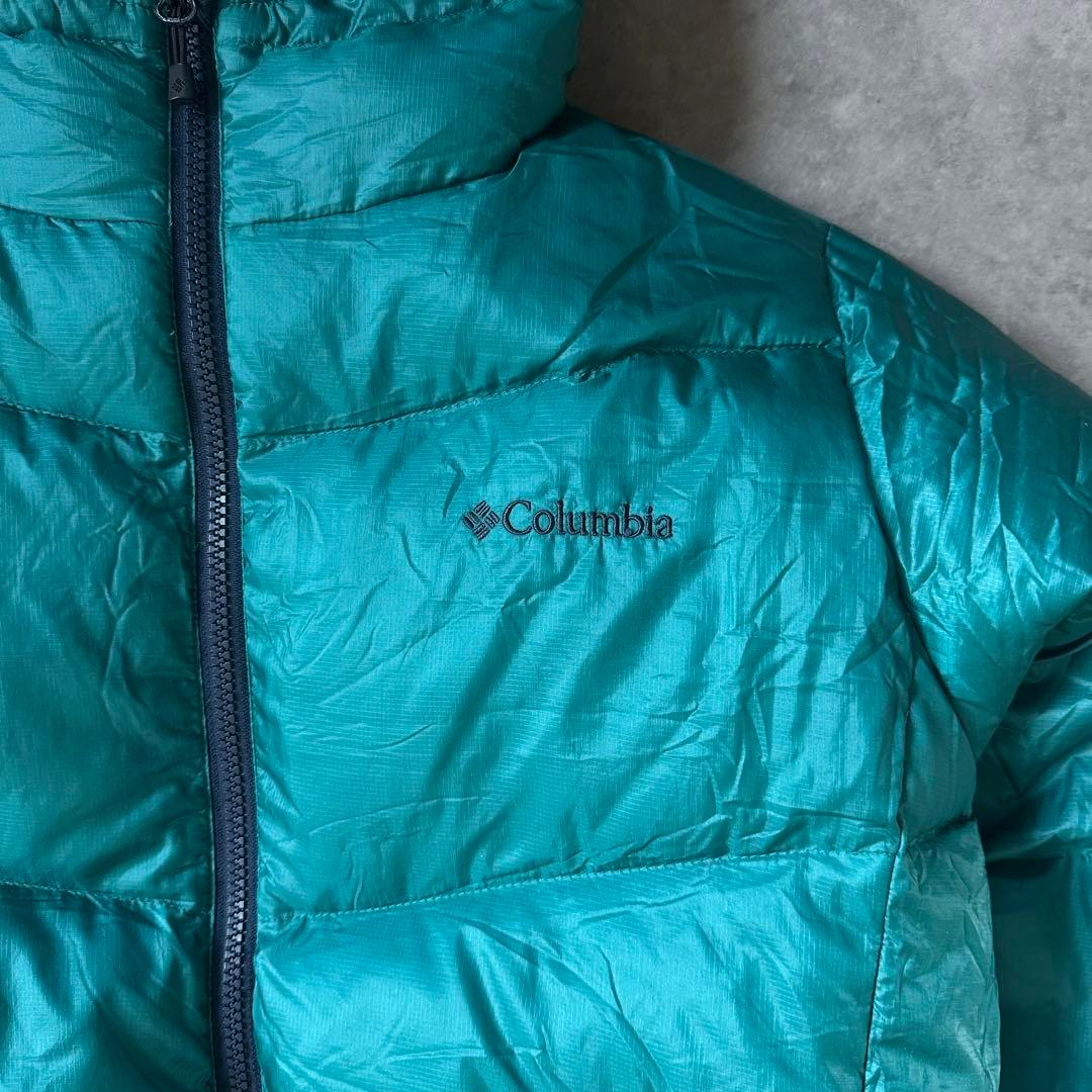 超希少カラー⭐️】極暖Columbia ダウンジャケット エメラルドブルー