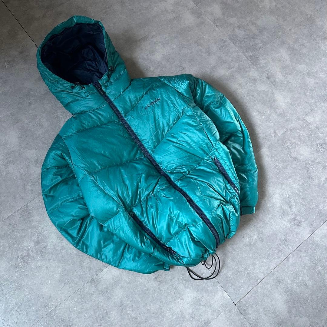 超希少カラー⭐️】極暖Columbia ダウンジャケット エメラルドブルー