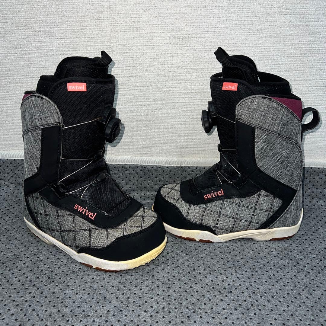 7-8回使用 人気サイズ23.5cm swivel ダイヤル スノボブーツ - メルカリ