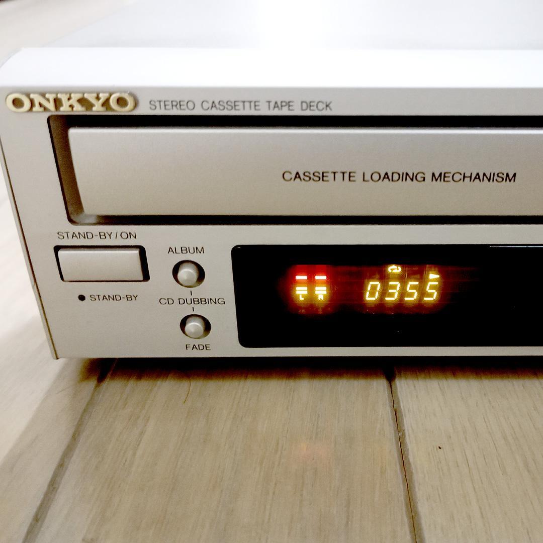 ONKYO K-505 ステレオ カセットテープデッキ 美品 オンキョー 日本製