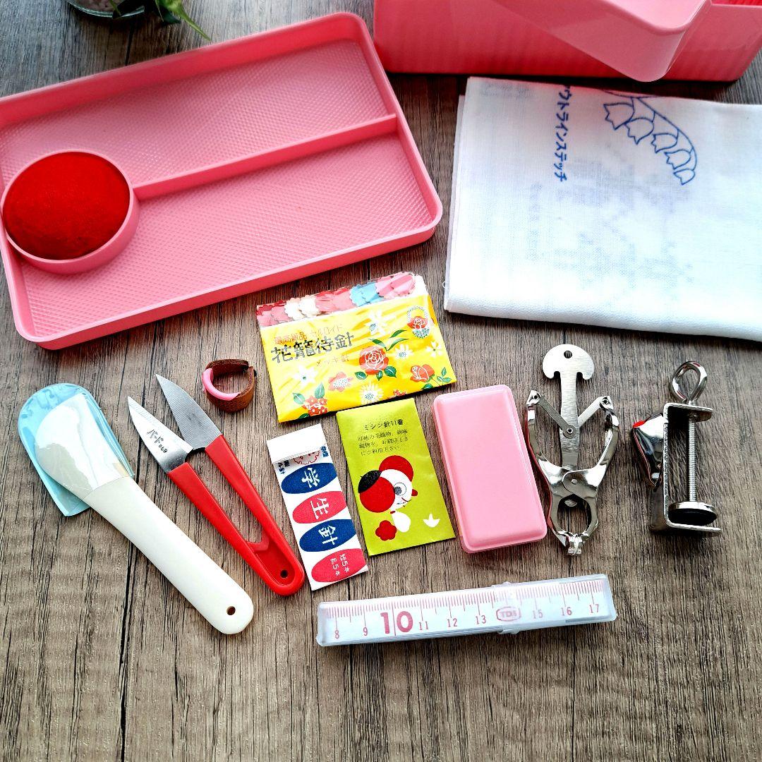 昭和レトロ☆家庭科教材☆裁縫セット☆裁縫箱 / 手芸箱☆未使用