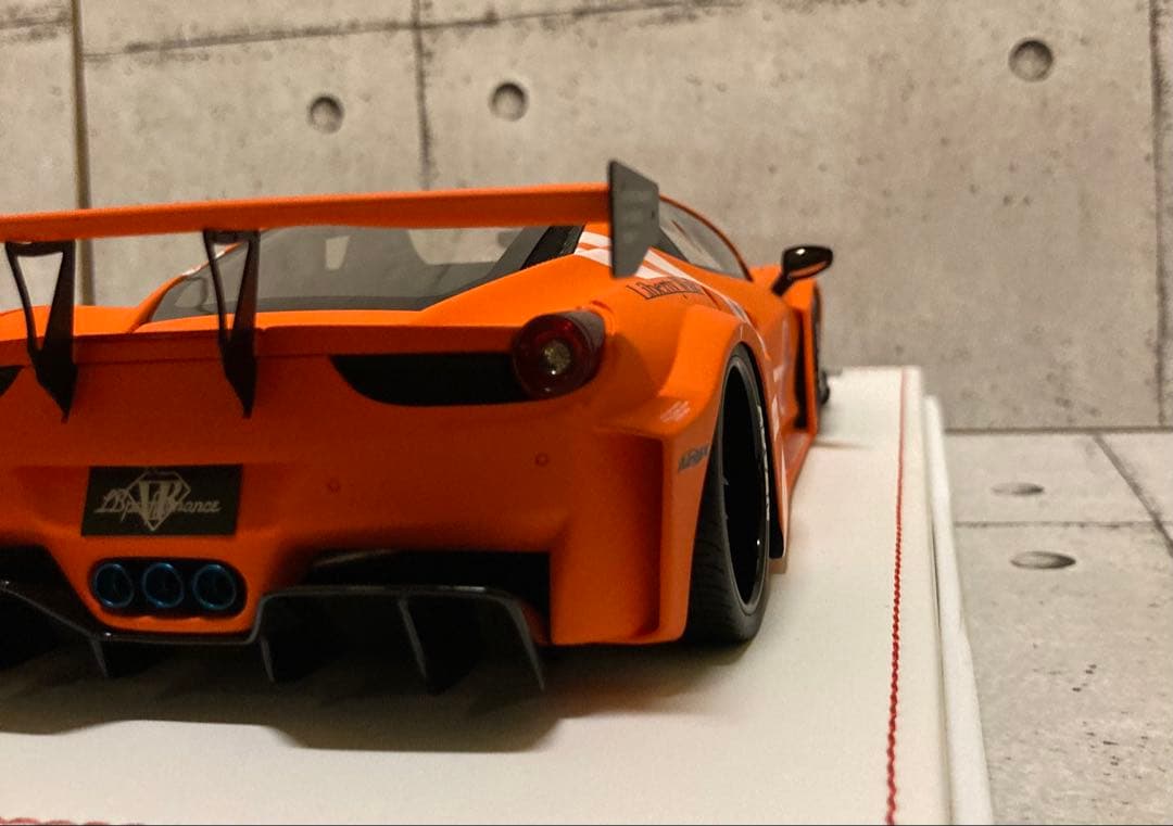 【限定66台】LBWK 1/18 フェラーリ458 マットオレンジ　新品