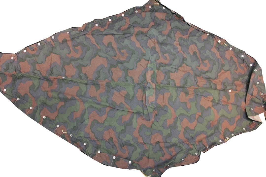 USED ノルウェー軍幕 カモ2 ポンチョテントシート 1枚 ミリタリー