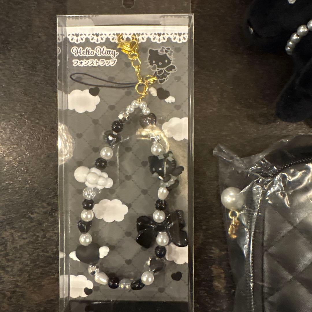 Hello Kitty ブラック クラッチバッグ セット
