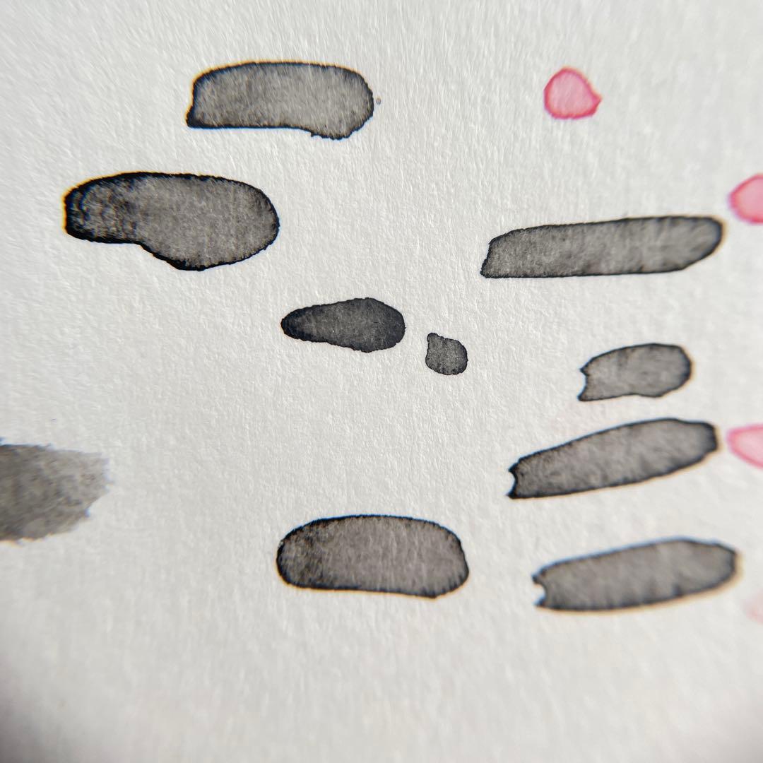 【和モダン】墨と水彩『こい』原画｜14×18.2cm｜静かな余白の絵