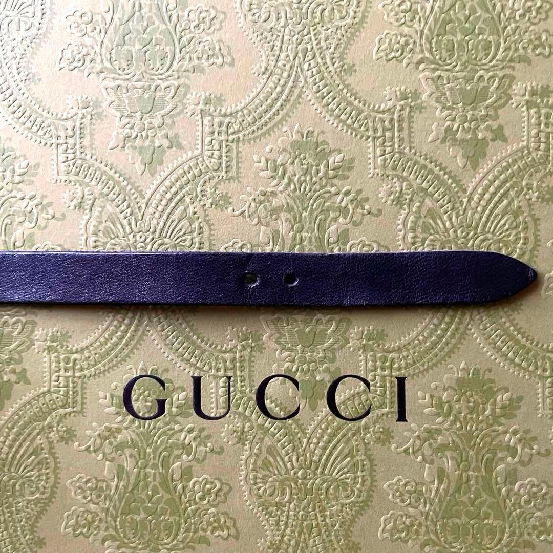 正規 付属品完備 648702 ダブルG レザー ブレスレット