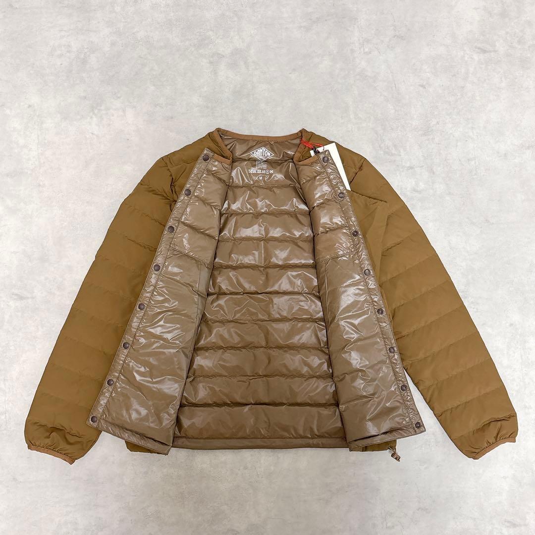 新品タグ付◇DANTONインナーダウン クルーネックジャケット◇ライト