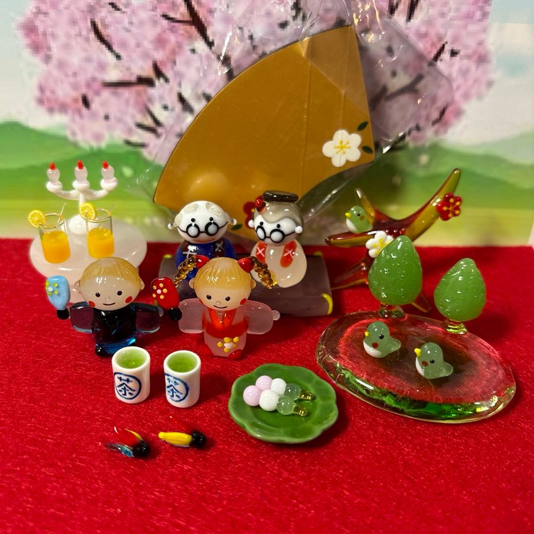 イク　ガラス細工　ミニチュア ミニチュア ガラス細工 景色 自然 グラススクエア プチシリーズ 山