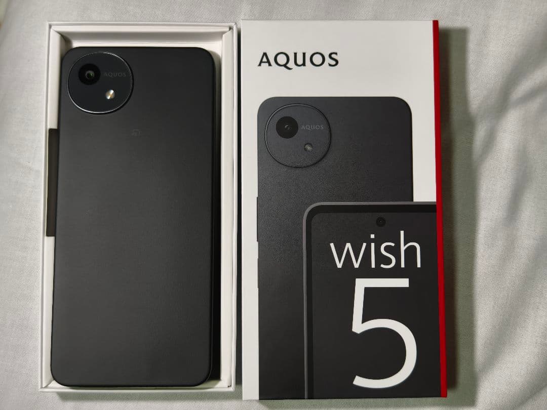 AQUOS wish 5 ブラック 本体 - メルカリ