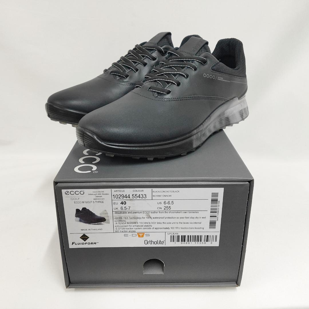 ○☆新品未使用 エコー エススリー ゴアテックスゴルフシューズ