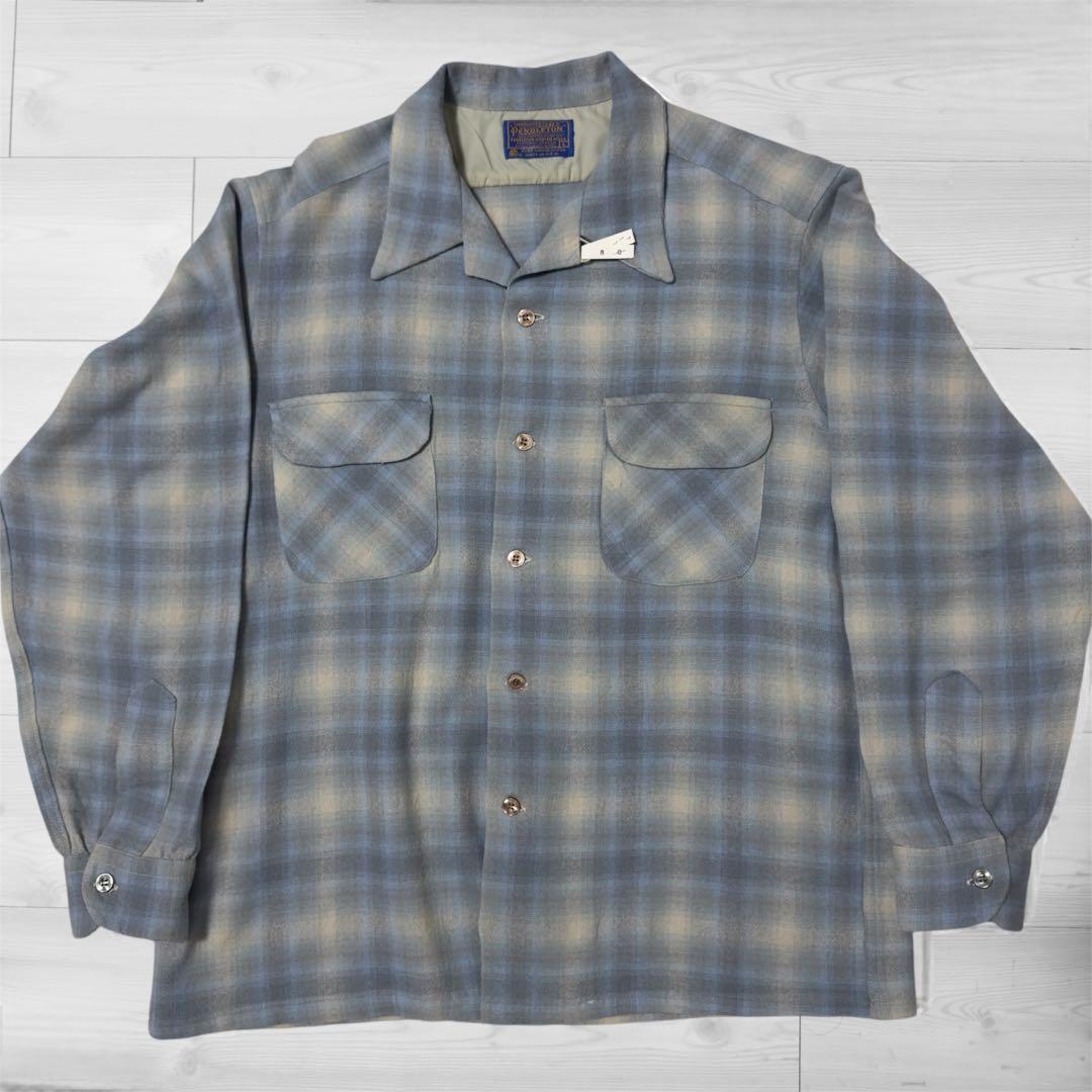 ウィンテージ】70年代 ペンドルトン ボードシャツ シャドーオンブレL