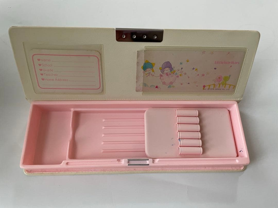 キキララ 筆箱 1976 サンリオ　レトロ　リトルツインスターズ 昭和レトロ