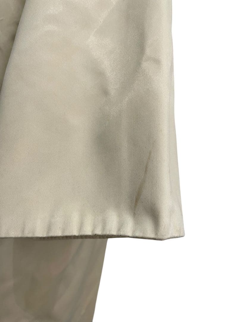 FENDI】フェンディ 毛皮 ナイロン ステンカラーコート ベージュ 40