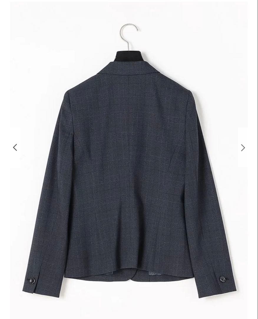 大幅値下げ！匿名発送☆1回のみ着用！洗える ネイビーチェックパンツ