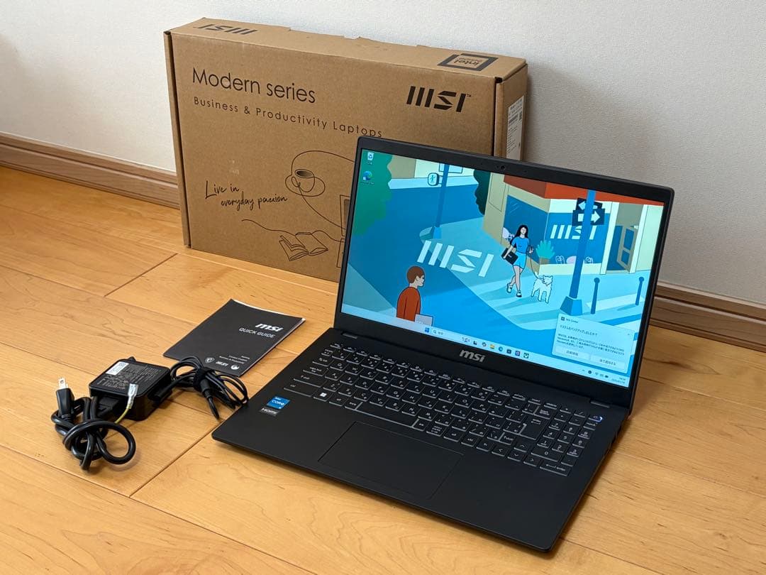 ほぼ未使用 MSI Modernシリーズ ノートPC 本体 薄型軽量・メモリ32GB】【MSIストア限定】Thin-15-B13UC-6001JP