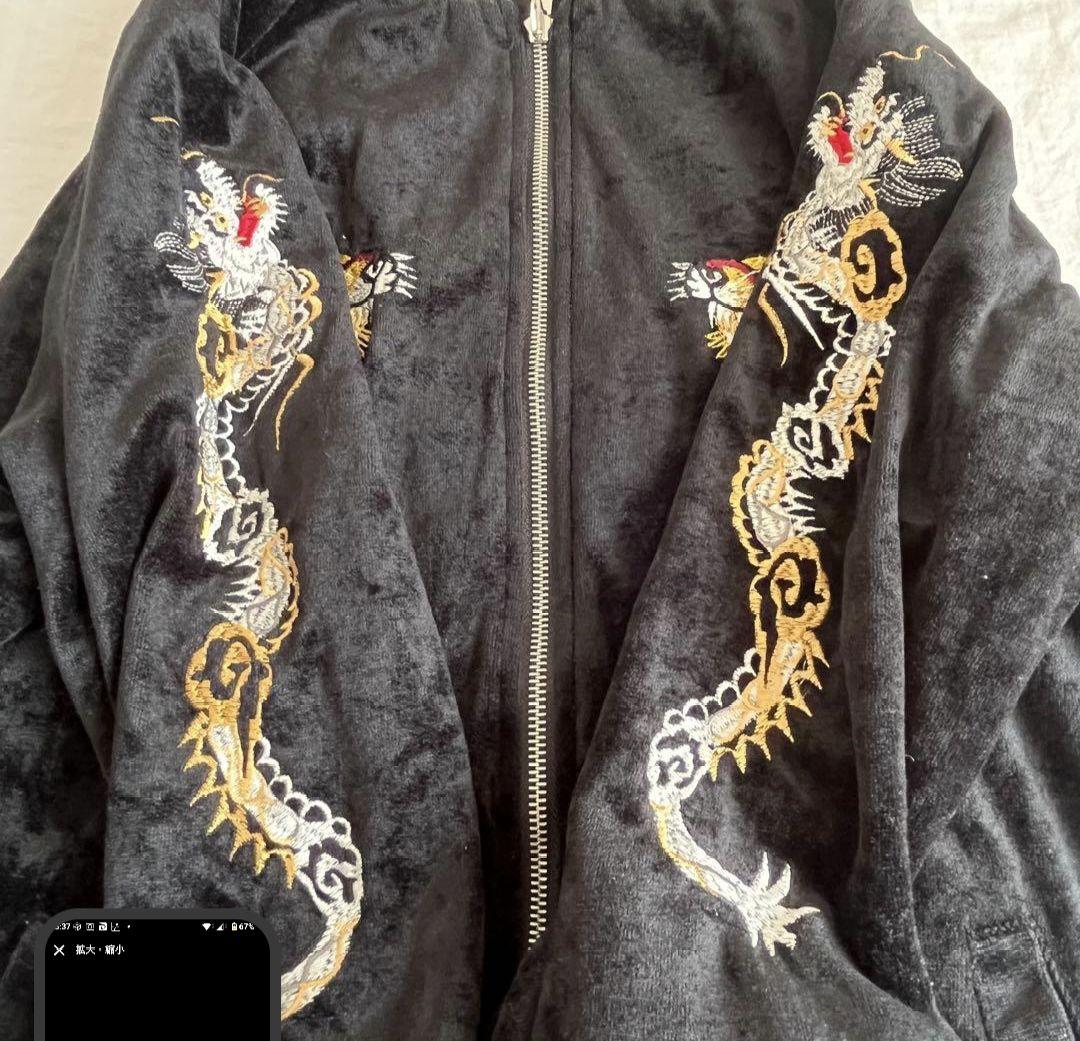 虎刺繍 ベルベット スカジャン デュカ フリーサイズLL相当 - メルカリ