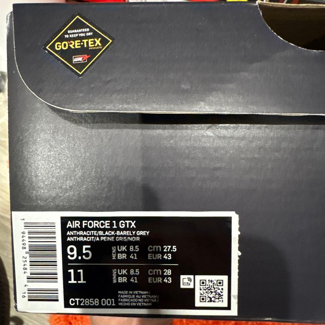 靴 Nike Air Force 1 Low Gore-Tex \"Black\"