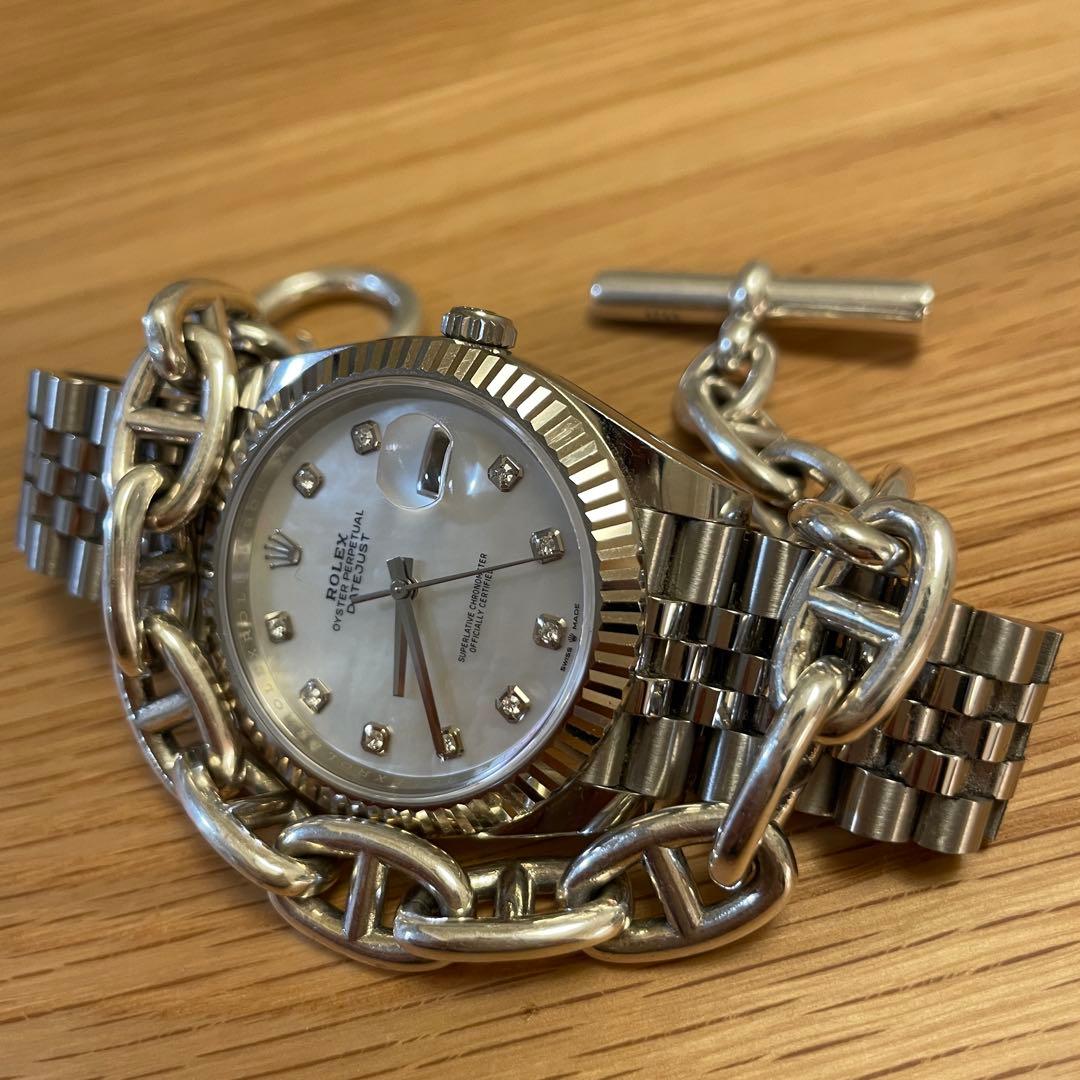 限定 GM シルバー925 アンカーチェーンブレスレット シェーヌダンクル